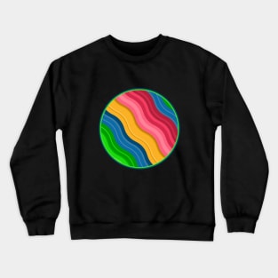 Colorful waves Crewneck Sweatshirt